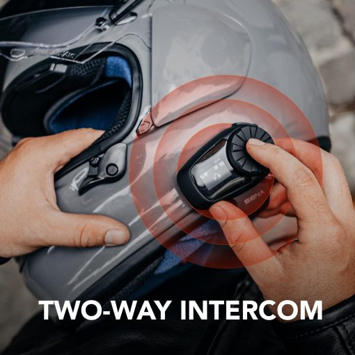 Sistema de comunicacion Bluetooth para motocicleta Sena Adult 5S, Negro, Paquete Doble 2022 US - Imagen 2
