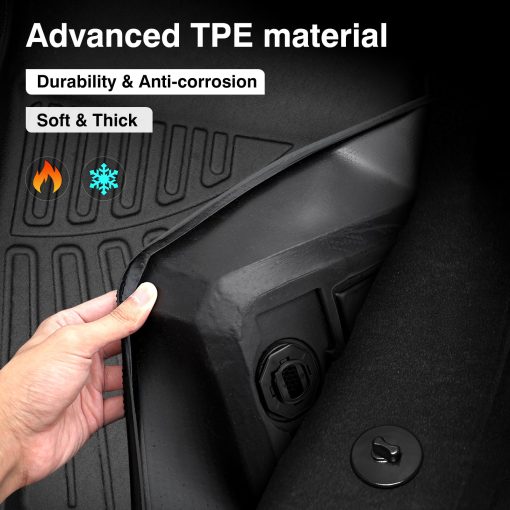 Tapetes para Piso Compatibles con Lexus RX RX350 RX350h RX500h 2023 2024 (NO para RX450h+ PHEV) Accesorios Juego de Alfombrillas para la 1ra & 2da Fila Protector de Piso para Todo Clima Alfombrillas Resistentes a Todo Clima - Imagen 7