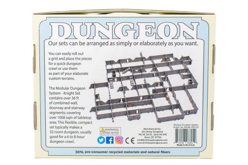 Sistema de Mazmorras Modulares Dirt Cheap Dungeons - Juego de Caballero para Construccion de Terreno de Juegos de Rol de Mesa para Dungeons & Dragons, Pathfinder, Juegos de Guerra y mas! - Imagen 6