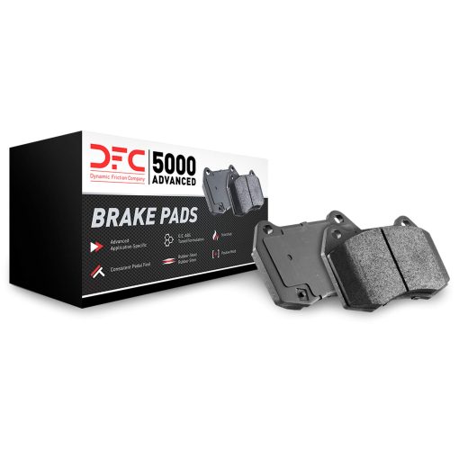 Discos de freno traseros de Dynamic Friction Company con pastillas de freno avanzadas 5000 que incluyen hardware 6512-72233 - Imagen 4