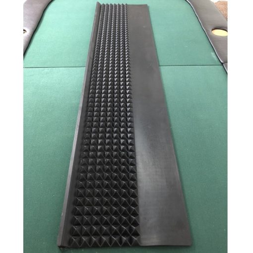 Yuanhe Craps Table Top Set - Tapete de fieltro con bumpers de goma piramidal, 48"x11" Junta Negra, Ideal para Casinos, Juegos de Dados y Noches de Poker - Imagen 5