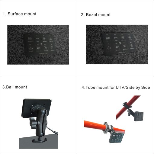 Panel de Interruptores Voswitch UV100 8 Gang Sistema de Control de Potencia para Camion UTV Lado a Lado Barco Uso de Bateria de 12V - Imagen 5