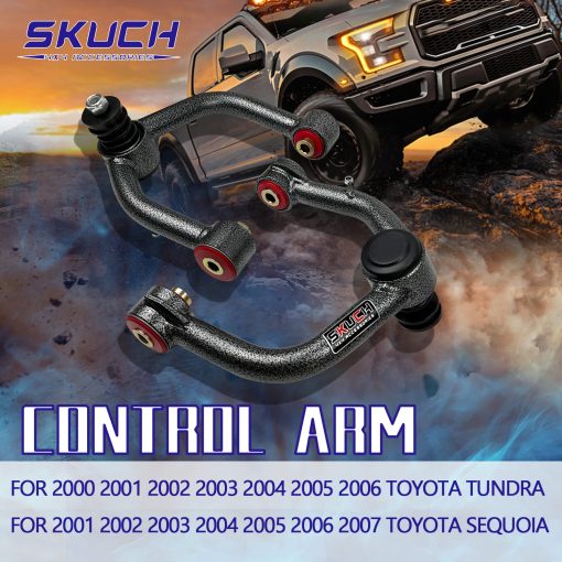 Brazos de control superiores delanteros con junta de rotula para Toyota Tundra 2000-2006, Toyota Sequoia 2001-2007 Brazos Tubulares - Imagen 2