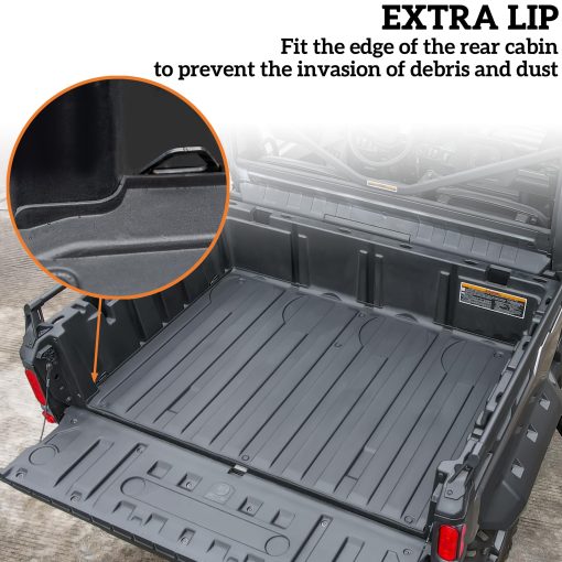 SAUTVS Tapete para Cama de Carga de TPE para Can Am Defender, Protector de Cama de Carga Trasera de Goma para Todo Clima para Can-Am Defender HD5 HD7 HD8 HD9 HD10 MAX 2016-2024 Accesorios - Imagen 2