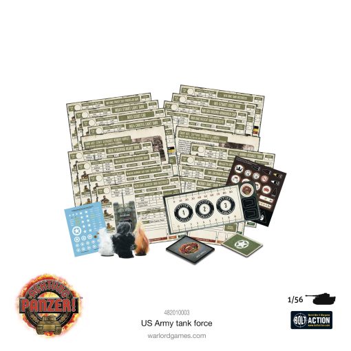 Warlord Games Achtung Panzer! US Army Tank Force 1:56 Kit de modelo de plastico para wargaming de mesa militar - Imagen 8