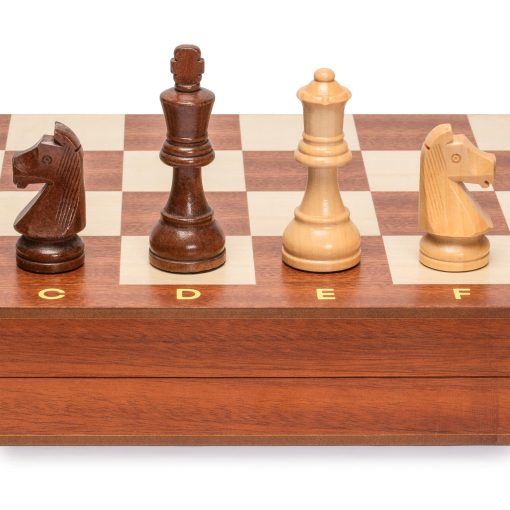 Juego de ajedrez profesional Husaria Staunton torneo No. 6 de madera con 2 reinas adicionales, reyes de 3.9 pulgadas