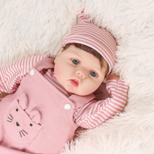 Munecas de bebe reborn de Katemily - Muneca de bebe realista suave y linda de 22 pulgadas con caja de regalo para ninos de 3 anos en adelante - Imagen 7