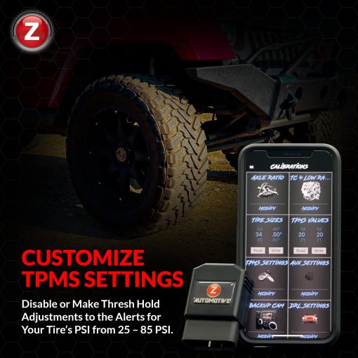 Programador Z Automotive JK Blaster - Compatible con Jeep Wrangler JK 2007-2018 - Personaliza mas de 12 configuraciones de vehiculo con la App para Smartphone, Activa el Modo de Show de Luces, Modo de Winch, Ajustes de PSI de TPMS y Mas - Imagen 4