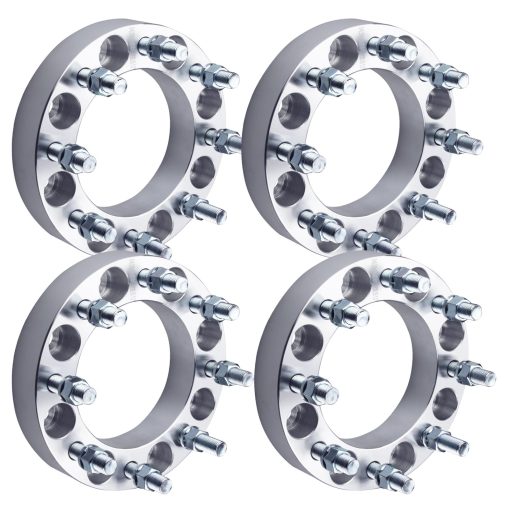 DCVAMOUS 4PC 8x6.5 Separadores de Rueda 1.5 Pulgadas 14x1.5 Pernos Compatible con Chevy GMC 8 Pernos 8x165.1 para Sierra Silverado 2500 3500 1999-2010 | Express Savana 2500 3500 1997-2022 | R-A-M 2500 3500 2014-2022