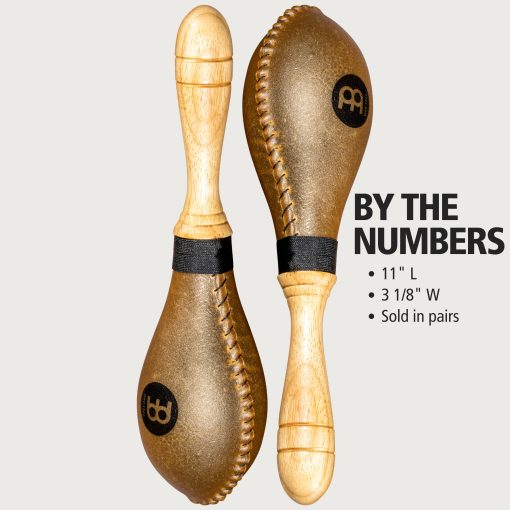 Meinl Percussion MSM3 Maracas de Piel Natural - Imagen 5