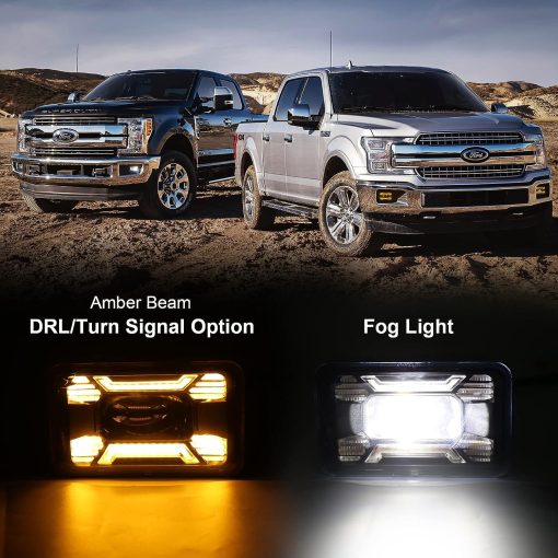 OVSAUTO Faros de Niebla para F150, Luces Brillantes para Parachoques con Haz ambar para F-150 2015-2020, Super Duty 2017-2018 - Imagen 2