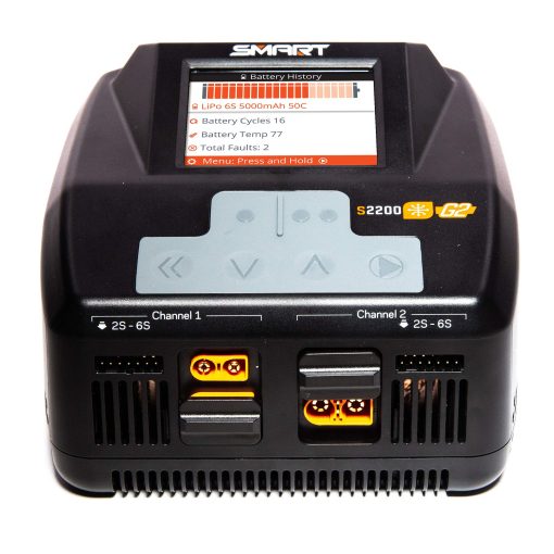 Cargador Inteligente Spektrum S2200 G2 AC 2x200W, SPMXC2010, Negro - Imagen 7