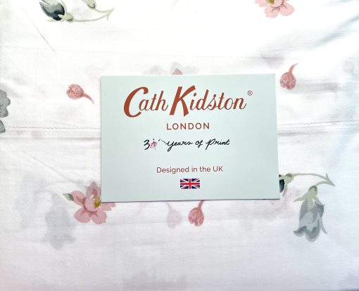 Set de Sabanas Floral Tamano Queen Cath Kidston en Algodon Percale Frambuesa