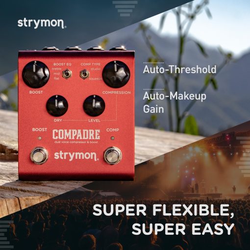 Pedal de Efectos de Guitarra Strymon Compadre Dual Voice Compressor and Boost para Guitarra Electrica y Acustica, Sintetizadores y Teclados - Imagen 5