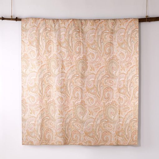 Levtex Home - Juego de Colcha Spruce Coral - Colcha Full/Queen (88x92 pulg.) + Dos Fundas de Almohada Estandar (26x20 pulg.) - Estampado de Paisley en Coral y Beige - Reversible - Algodon - Imagen 5