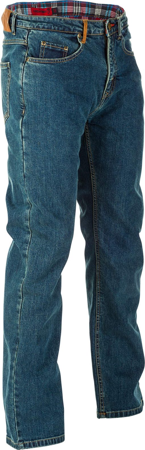Highway 21 Jeans de Motocicleta para Hombre Blockhouse (Azul Oxford, US 32 Tall)