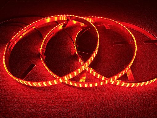 Sando Tech 15.5‘’ Triple Row Dream Chase Color Led Wheel Ring Light Dance Fow Million Colors Shift Rim Light Strobe Tire Light Bluetooth&Remote Ctrl - Compatible with Polaris Slingshot - Imagen 7