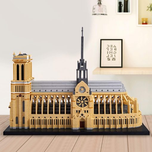 Kadablk Gran Arquitectura Francia Notre Dame de Paris Kit de Construccion, Mini Juguetes de Ensamblaje STEM DIY para Adultos y Niños Juego de Bloques de Construccion de Rascacielos, Set de Micro Bloques, 7380 Piezas, Modelo de Monumento - Imagen 6