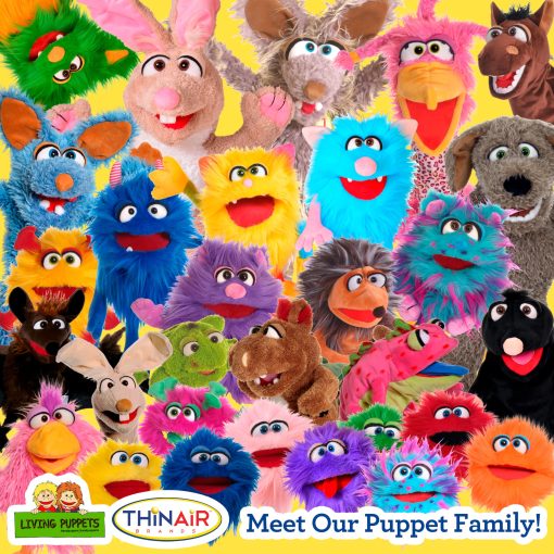 Titere de mano de conejo grande Herbie de 24 pulgadas, Living Puppets para niños y niñas - Imagen 6