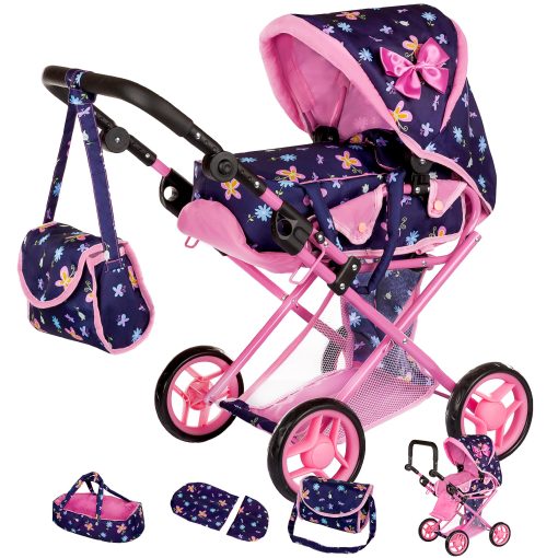 Carriola de muneca Kinderplay | Cochecito de bebe de muneca | Carro de bebe de muneca - Cochecito para munecas con mango ajustable (14.37-25.20 pulgadas) | Cochecito de muneca | Cochecitos Reborn, Modelo KP0200I - Imagen 8