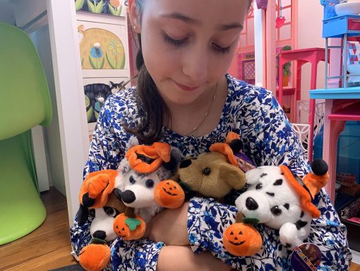 Peluche Halloween Pawpals 8 pulgadas Perrito de Peluche Viene con Sombrero y Calabaza de Halloween - Calabaza para Ninos en esta Fiesta (Variedad de Perritos de Halloween) - Imagen 6