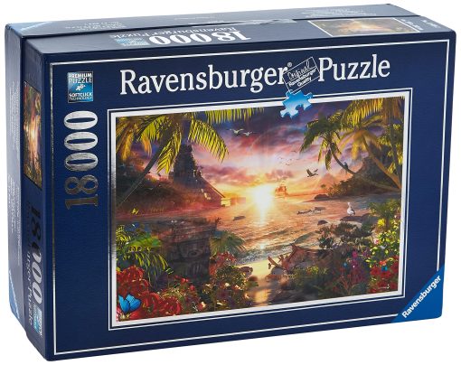 Rompecabezas Ravensburger Paradise Sunset - Obra maestra de 18,000 piezas | Juego cerebral excelente y de precision | Regalo ideal para entusiastas de los rompecabezas | Materiales certificados por FSC