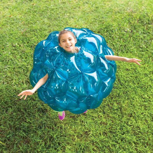 HearthSong Set de Dos Bolas Inflables Azules de 36", Buddy Bumper, Soporta hasta 200 lbs - Imagen 8