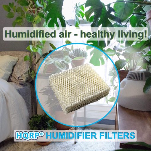 HQRP Filtro de Mecha (Paquete de 4) Compatible con Duracraft DH803 / DH804 / DH805 / DH806 / DH807 / DH810 / DH815 / DA1007 Humidificador Natural de Humedad Fresca, AC-809 / D09-C/AC-815 de Repuesto - Imagen 7