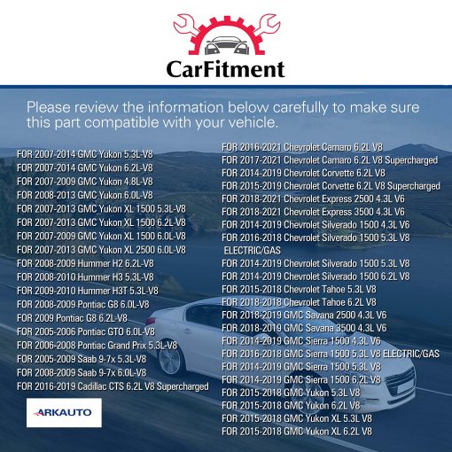 8PCS ARKAUTO IGNITION COIL ARK-IG743 UF413 UF743 12570616 12611424 12619161 12669351 PARA Cadillac Chevy GMC Pontiac G8 H3 Tahoe Yukon Silverado Savana Express Trailblazer Avalanche 5.3L 6.0L V8 - Imagen 7