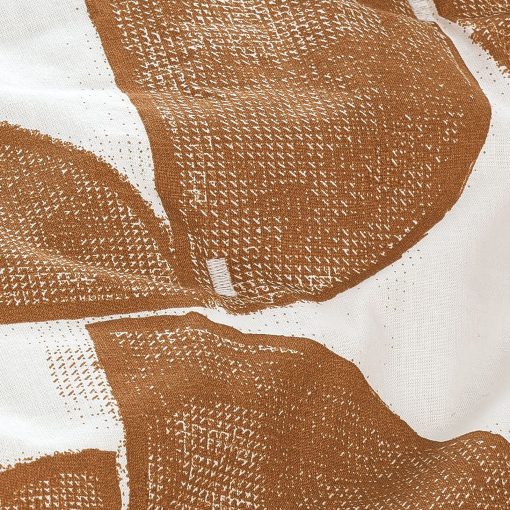 Juego de Edredon de Algodon Percale Estampado Shapes Nate Home by Nate Berkus | Ropa de Cama de Lujo Comoda - Tamano King - 1 Cubierta de Edredon/2 Fundas de Almohada, Bronce/Blanco Antiguo - Imagen 7