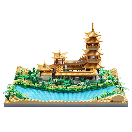 Conjunto de Bloques de Construccion de Mini Ladrillos de Arquitectura China La Coleccion Crescent Moon Spring Model para Mostrar Micro Bloque para Adultos Juguete Creativo Decorativo para Ninos de 14+ 3350 PCS - Imagen 3