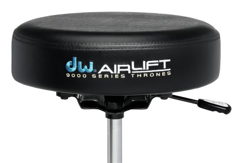 Banqueta DW CP9100AL Serie 9000 de Alta Resistencia con Elevacion de Aire y Asiento Redondo, Negro - Imagen 2