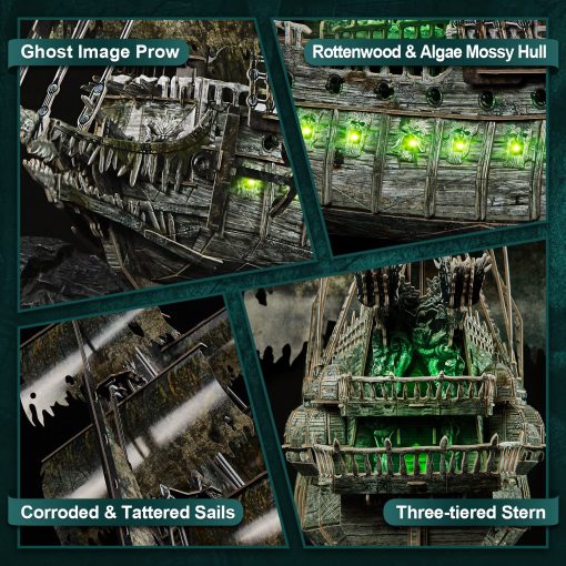 Rompecabezas 3D CubicFun para Adultos - Puzzle 3D LED Flying Dutchman, 360 piezas - Decoracion de Escritorio para Casa y Oficina - Regalos para Mudanza/Nueva Casa/Navidad/Profesores - Imagen 3