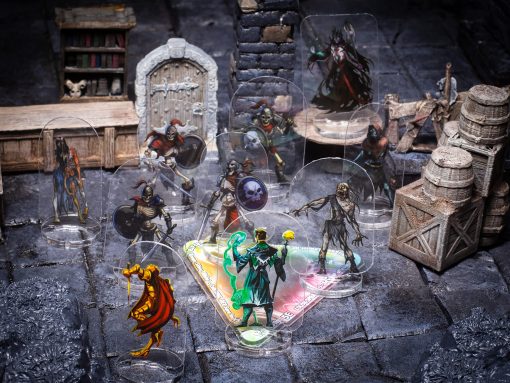 Plantillas de Efectos de Hechizos Arcknight para D&D 5E; 24 Marcadores para Hechizos de area de Efecto con Referencia; Fichas de Condicion, Mejora y Invocacion; para DND Pathfinder TTRPG - Imagen 4