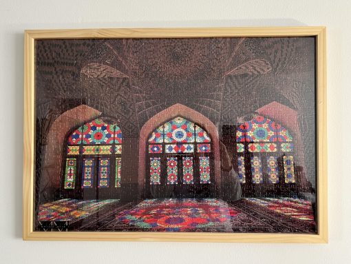 Rompecabezas Para Mantener - Arquitectura Oriental 1000 Piezas Rompecabezas Premium, Magnifica Arquitectura Irani en la Mezquita Nasir-al-Mulk en Shiraz, Iran. Elegante Caja de Lata, Articulo de Coleccion - Imagen 8
