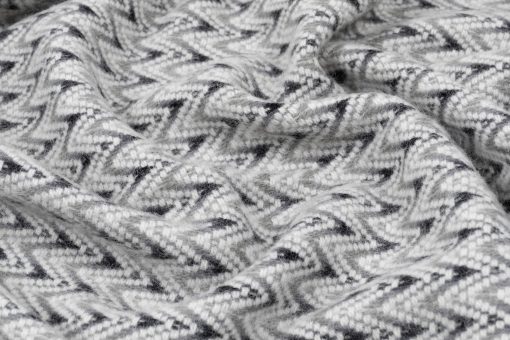 Manta de Interior Barker Textiles Shady Wave | 100% Lana de Nueva Zelanda 75x51 (Gris) - Imagen 3
