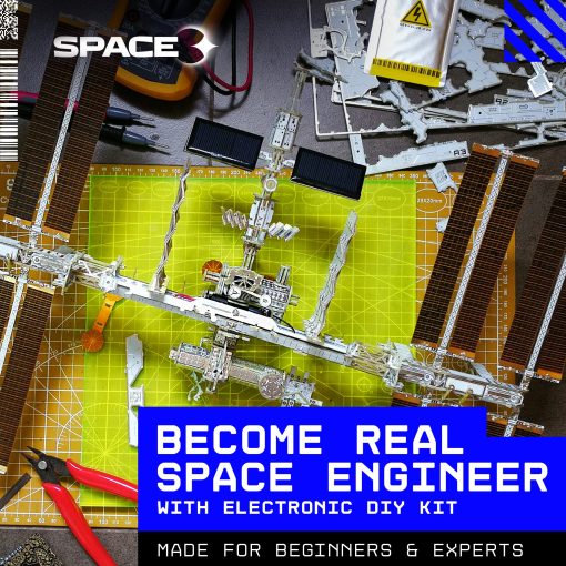 Kit de Ciencia Geeek Club Space-O DIY - Estacion Espacial Internacional con Energia Solar - Kits Educativos para Adolescentes de 14+ Anos - Juguetes de Ciencia Inteligentes para Adolescentes, Adultos - Imagen 7