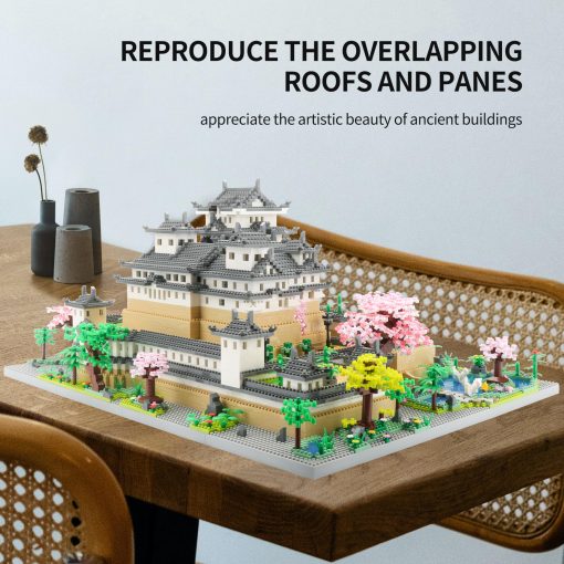 Set de bloques de construccion del Castillo de Himeji en Japon - Modelo de Micro Bloques de Arquitectura Coleccion de Monumentos 10080 PCS Juguete Coleccionable para Adultos y Ninos - Imagen 5
