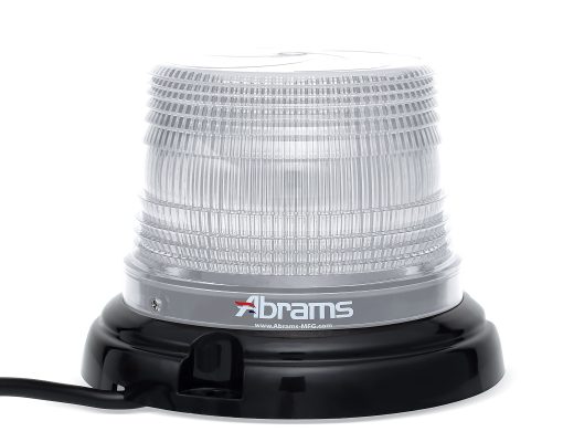 Abrams SAE Clase-1 StarEye 4" Pulgadas Domo 12 LED Luz de Emergencia de Advertencia para Vehiculos con Montaje Magnetico/Permanente - Blanco