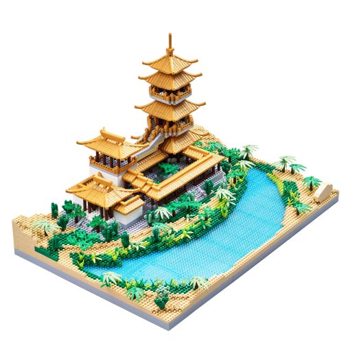 Conjunto de Bloques de Construccion de Mini Ladrillos de Arquitectura China La Coleccion Crescent Moon Spring Model para Mostrar Micro Bloque para Adultos Juguete Creativo Decorativo para Ninos de 14+ 3350 PCS - Imagen 2