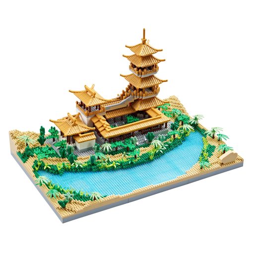 Conjunto de Bloques de Construccion de Mini Ladrillos de Arquitectura China La Coleccion Crescent Moon Spring Model para Mostrar Micro Bloque para Adultos Juguete Creativo Decorativo para Ninos de 14+ 3350 PCS - Imagen 7