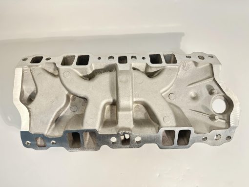 Colector de admision de doble plano para SBC Small Block Chevy 350 400 1956-1996 (Natural) - Imagen 7