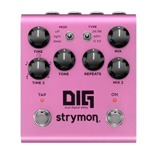 Pedal de Efectos de Guitarra Strymon DIG V2 Dual Digital Delay para Guitarra Electrica y Acustica, Sintetizadores, Voces y Teclados