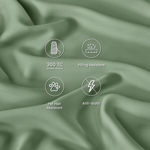 Juego de sabanas tamano Queen GOKOTTA de 4 piezas, 100% Rayon derivado del Bambu, Refrigerante para quienes duermen calientes - Sabanas lujosas de seda transpirables, Bolsillo profundo de hasta 16" - Doble costura duradera - Imagen 6