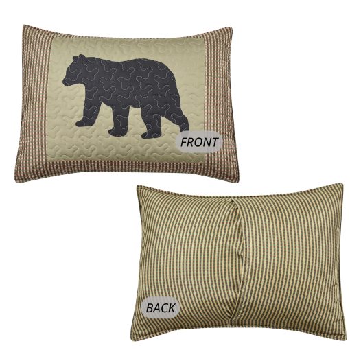 Coleccion de Edredones Virah Bella - Juego de Ropa de Cama Estampado de Oso y Pata, 3 Piezas King - Edredon Reversible con 2 Fundas de Almohada a Juego - Imagen 6