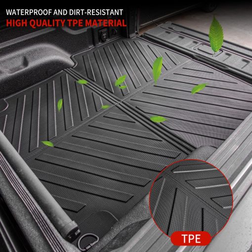 Alfombrilla para cama compatible con 2020-2024 Jeep Gladiator Liner para cama de maletero de TPE Todas las estaciones Accesorios para Jeep Gladiator 2023 - Imagen 3