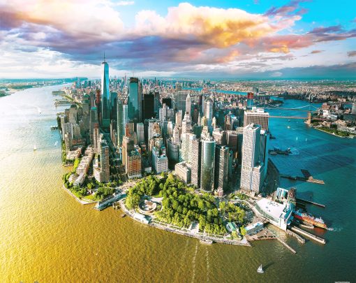 Rompecabezas Pintoo de 2000 Piezas para Adultos - HenryDo - Fotografia Aerea - Ciudad de Nueva York, Estados Unidos Rompecabezas de Plastico Hermoso para Decoracion del Hogar Zero Polvo Facil Almacenamiento [H3029]