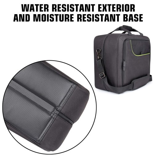 USA Gear XL Magic The Gathering MTG Bolsa de Viaje para Caja de Mazo - Bolsa de Almacenamiento de Cartas MTG Grande con Correa Acolchada para el Hombro, Interior Personalizable, Resistente a la Intemperie - Compatible con Cajas de Cartas y Cartas enfundadas - Verde - Imagen 9