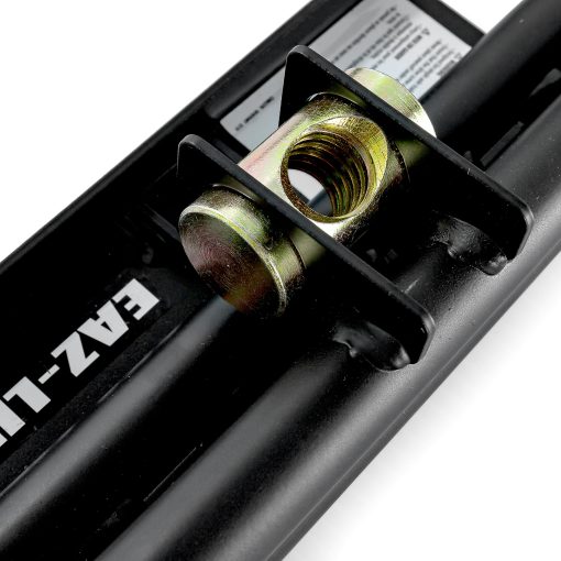 Nivelador de neumaticos para remolques de camper / RV Camco Eaz-Lift | Diseno de acero resistente recubierto de polvo ligero y resistente con almohadillas para neumaticos en relieve para mayor traccion | Para remolques de eje unico (48845) - Imagen 7