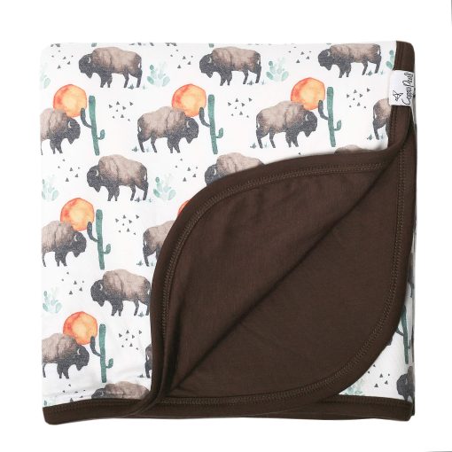 Manta de Tres Capas Estirable para Bebe Bison de Copper Pearl